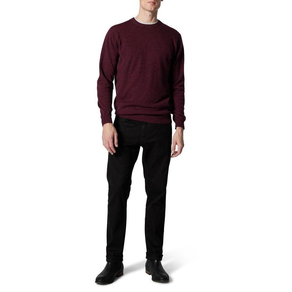 New Rodd & Gunn Queenstown Cashmere & Wool Sweater Claret Men's Size 2XL